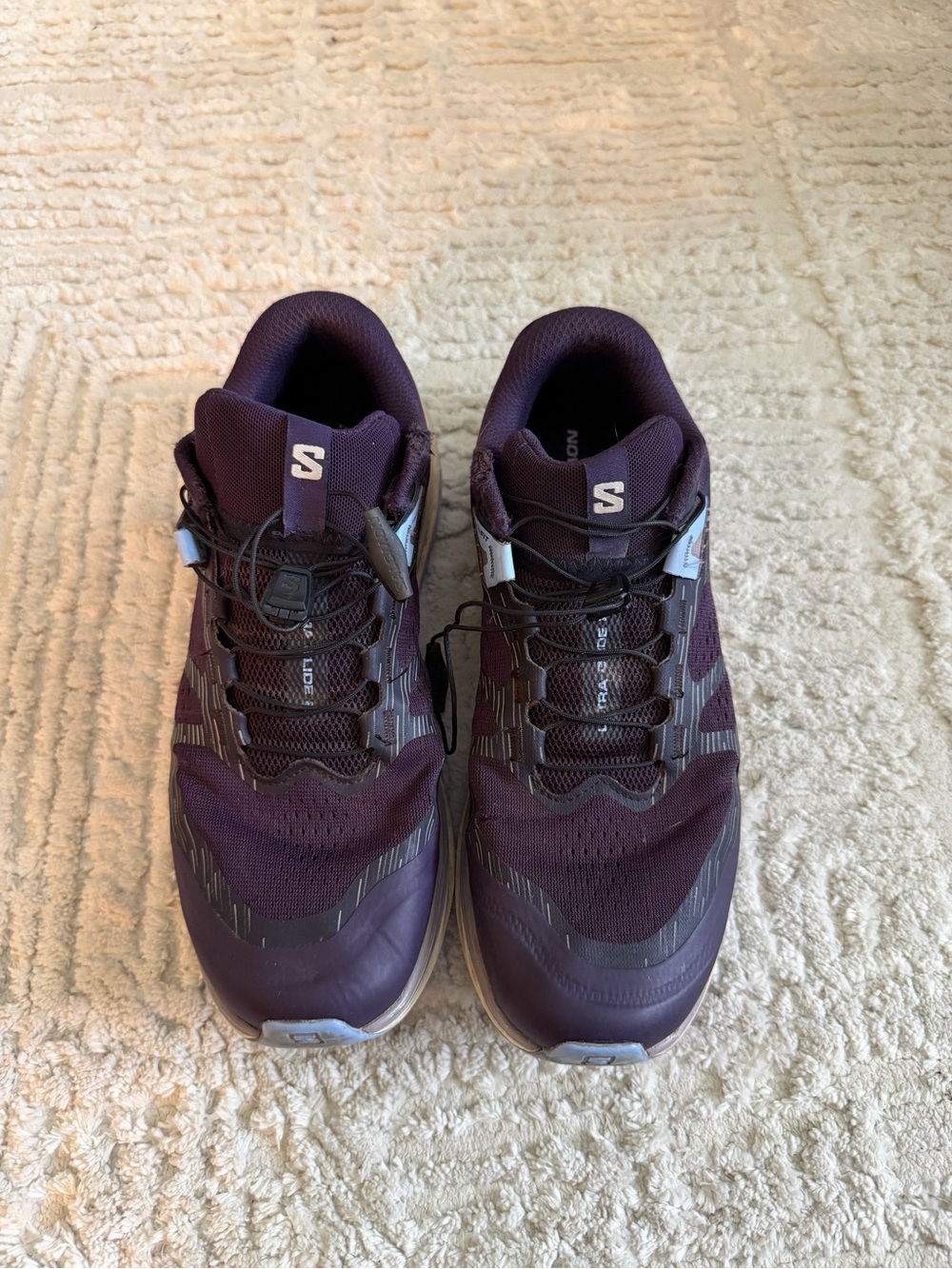 Salomon Ultra Glide 2 Women’s Size 9 Purple Trail Running Shoes Quicklace - Picture 2 of 6